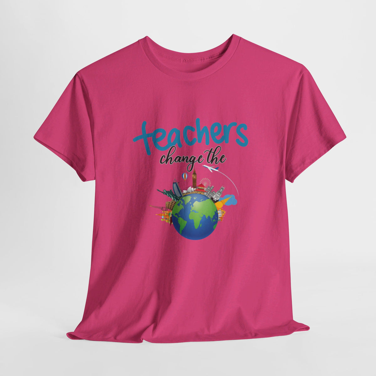 Teachers Changes the World, Crewneck Tshirt