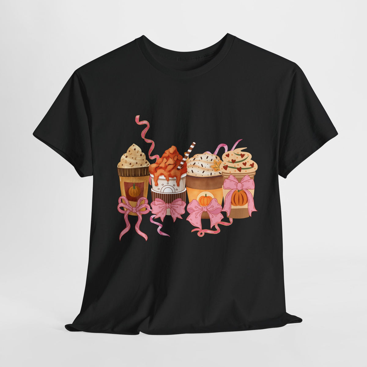 Pumpkin Spice Coffee Bow Tshirt