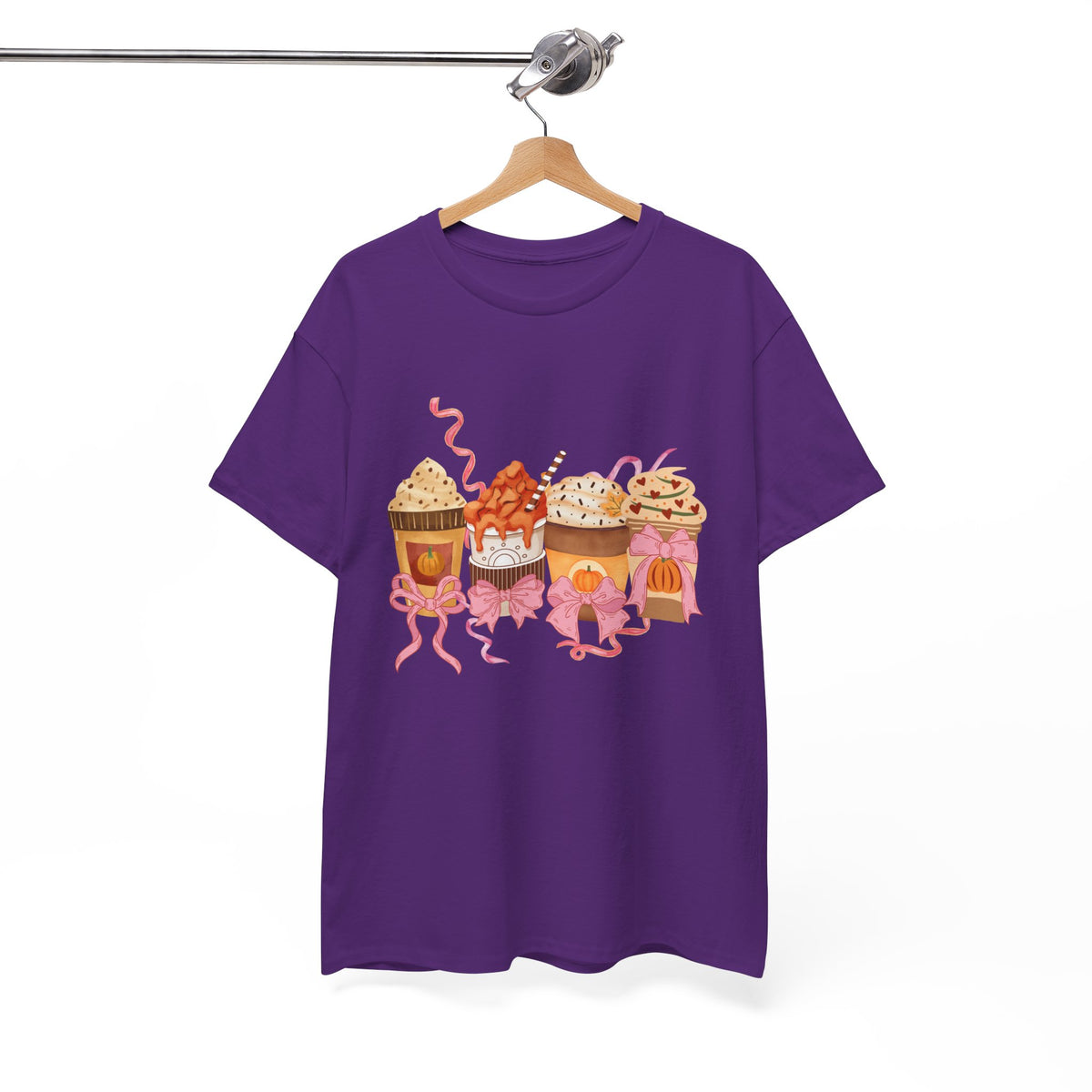 Pumpkin Spice Coffee Bow Tshirt