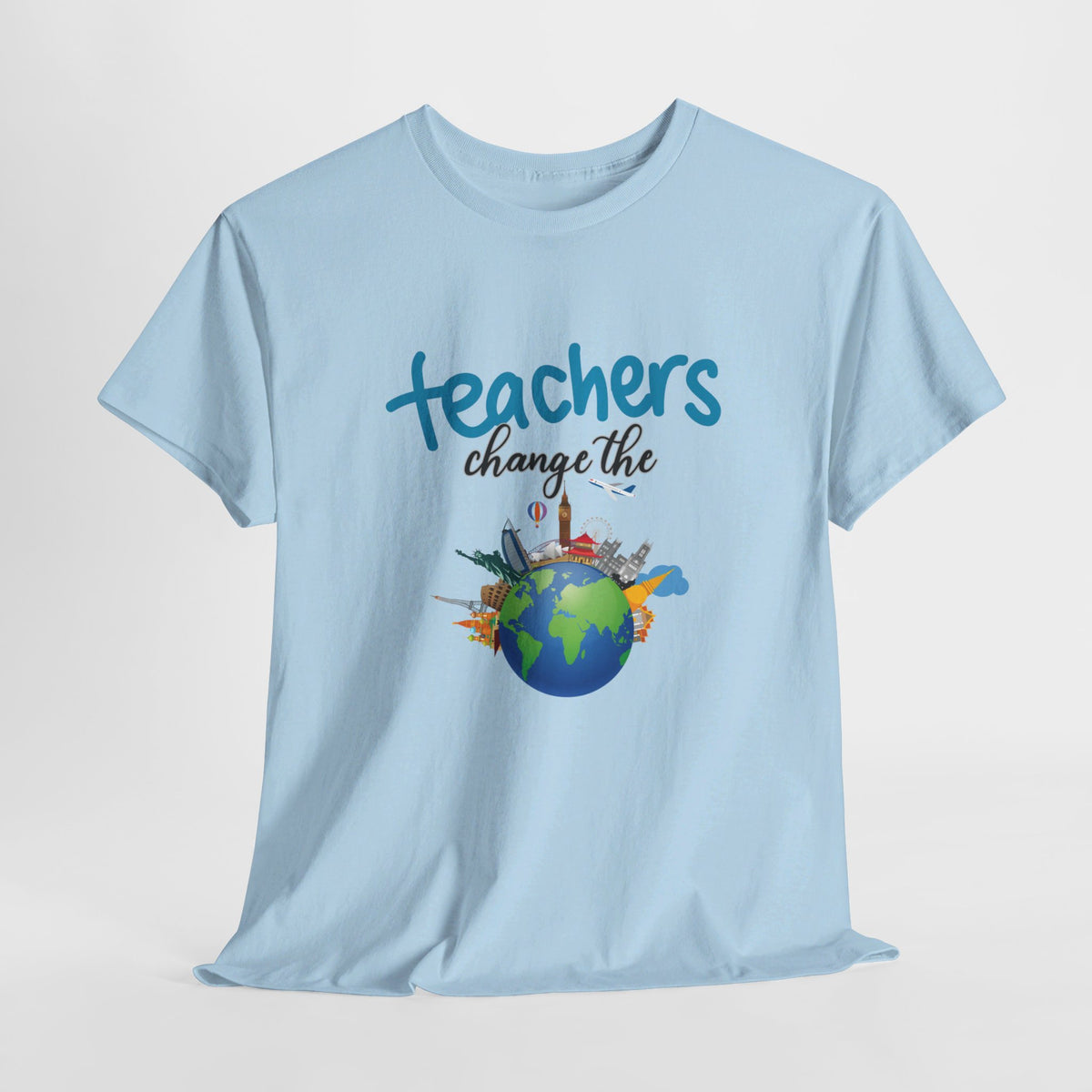 Teachers Changes the World, Crewneck Tshirt