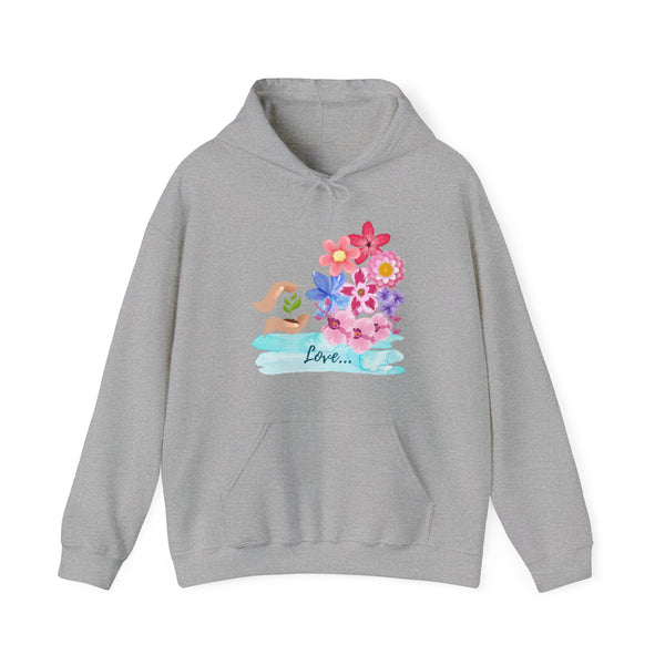 Flower Hooded Sweatshirt