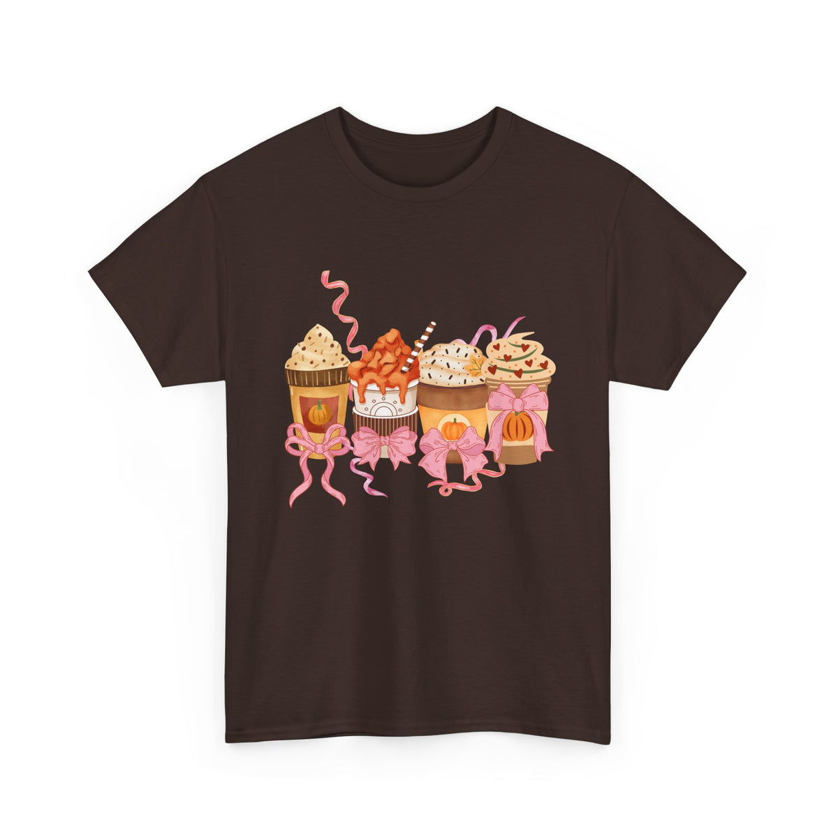 Pumpkin Spice Coffee Bow Tshirt